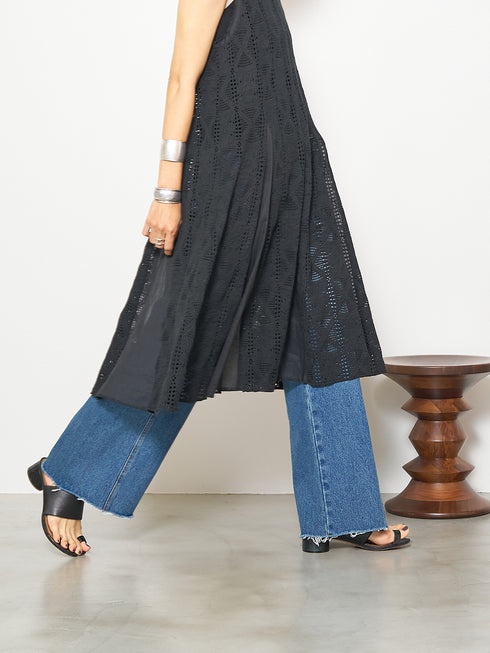 KNEE TUCK DENIM PT /Y252-31054